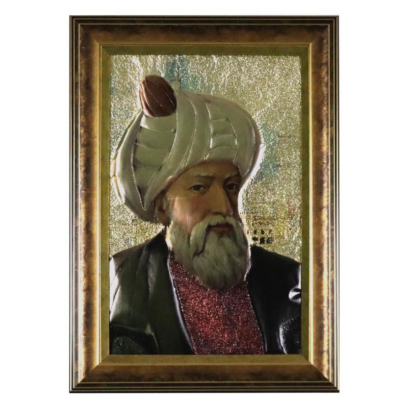 e38 EL İŞÇİLİĞİ MİMARSİNAN ALÜMİNYUM FOLYA KABARTMA TABLO 48 x 68 cm - 5930 - 1