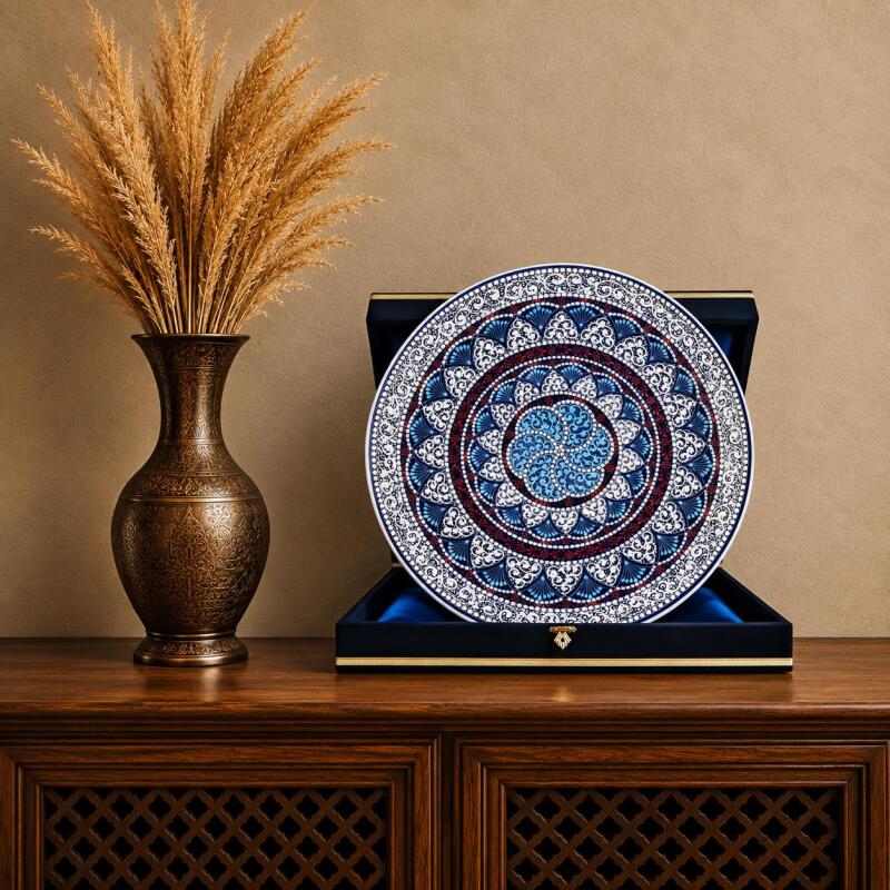 e38 EL İŞÇİLİĞİ ÇİNİ TABAK 40 CM - 6747 - 1
