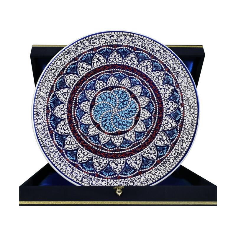 e38 EL İŞÇİLİĞİ ÇİNİ TABAK 40 CM - 6747 - 2
