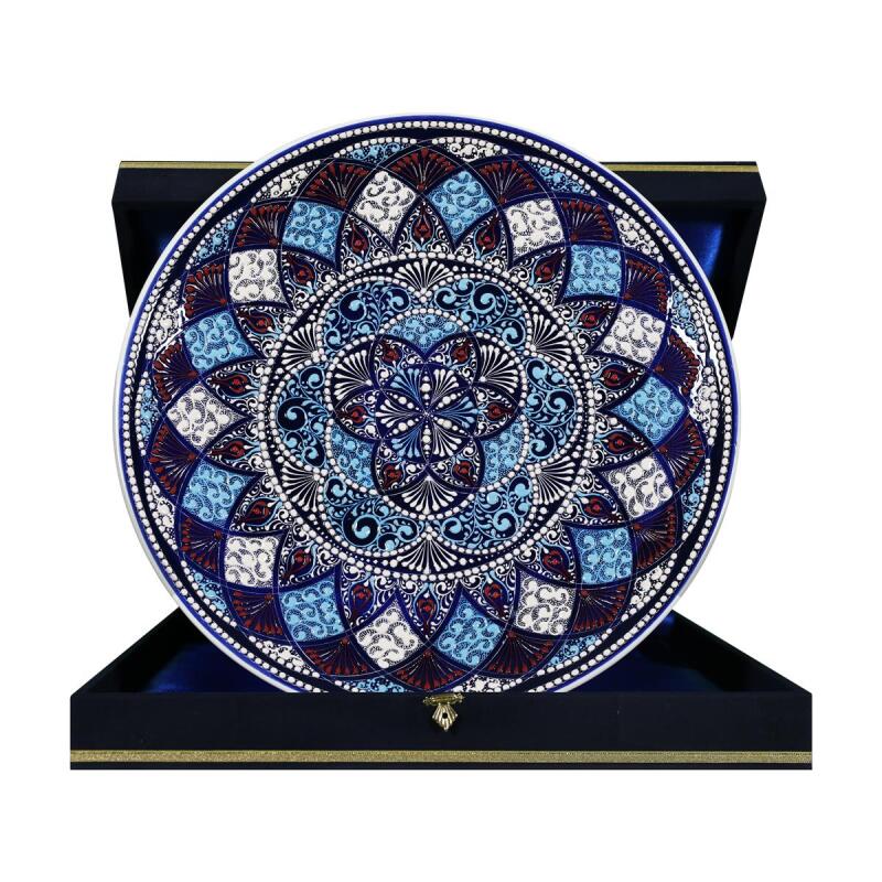 e38 EL İŞÇİLİĞİ ÇİNİ TABAK 40 CM - 6748 - 2