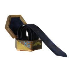 e38 EL İŞÇİLİĞİ ERKEK RENKLİ EBRU KRAVAT 150*5 cm - 6693 - 3