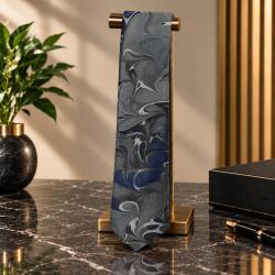 e38 EL İŞÇİLİĞİ ERKEK RENKLİ EBRU KRAVAT 150*5 cm - 6694 - e38