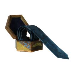 e38 EL İŞÇİLİĞİ ERKEK RENKLİ EBRU KRAVAT 150*5 cm - 6695 - 3