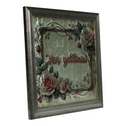 e38 EL İŞÇİLİĞİ FOLYO KABARTMA TABLO 36*36 CM - 6632 - 2