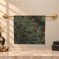 e38 EL İŞÇİLİĞİ KADIN RENKLİ EBRU EŞARP 94*94 cm - 6723 - e38