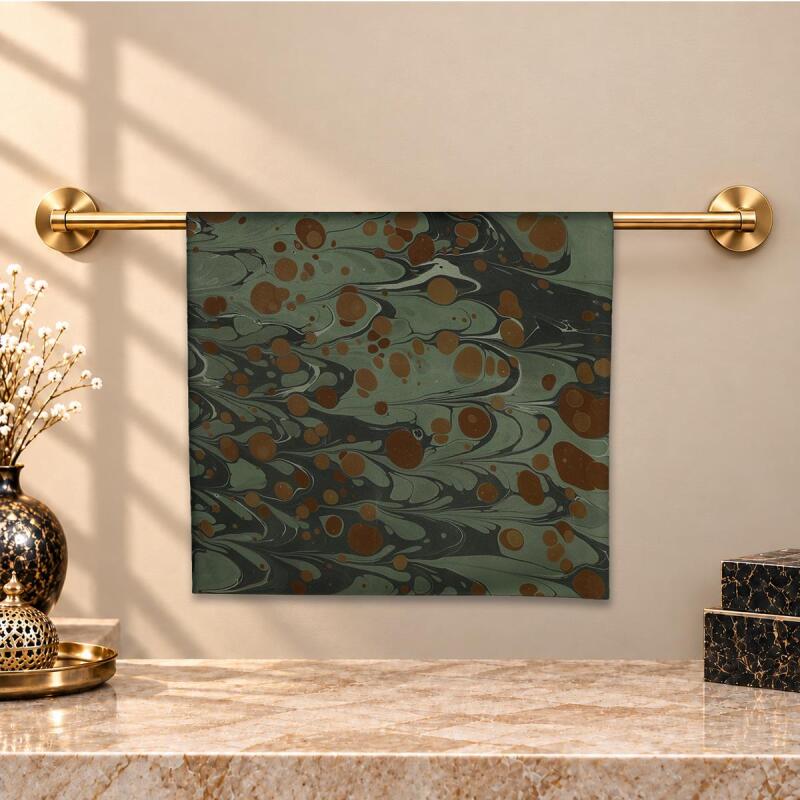 e38 EL İŞÇİLİĞİ KADIN RENKLİ EBRU EŞARP 94*94 cm - 6723 - 1