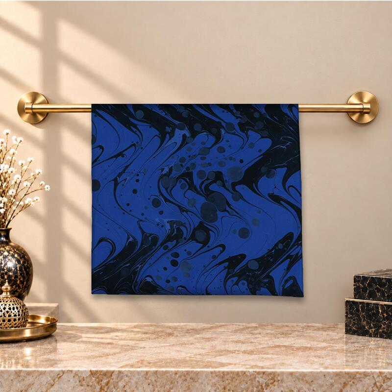 e38 EL İŞÇİLİĞİ KADIN RENKLİ EBRU EŞARP 94*94 cm - 6725 - 1