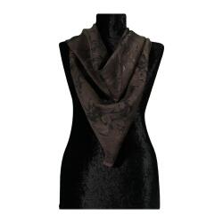 e38 EL İŞÇİLİĞİ KADIN RENKLİ EBRU EŞARP 94*94 cm - 6726 - 2