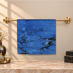 e38 EL İŞÇİLİĞİ KADIN RENKLİ EBRU EŞARP 94*94 cm - 6727 - e38