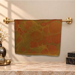 e38 EL İŞÇİLİĞİ KADIN RENKLİ EBRU FULAR 175*35 cm-6710 - e38