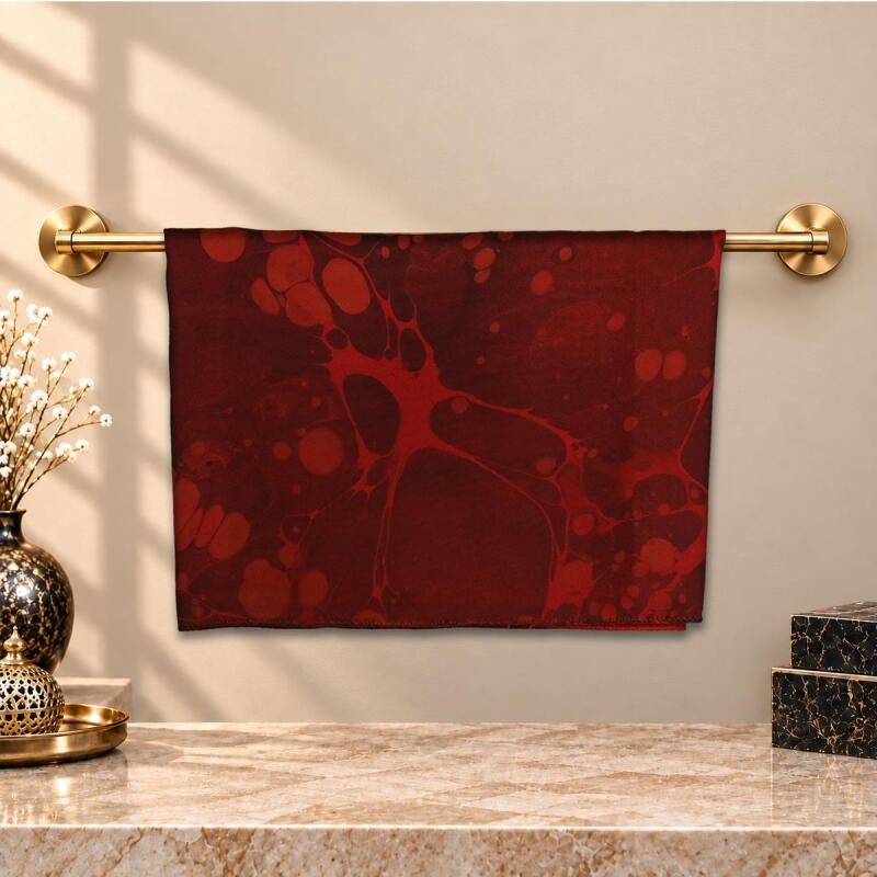 e38 EL İŞÇİLİĞİ KADIN RENKLİ EBRU FULAR 175*35 cm-6711 - 1