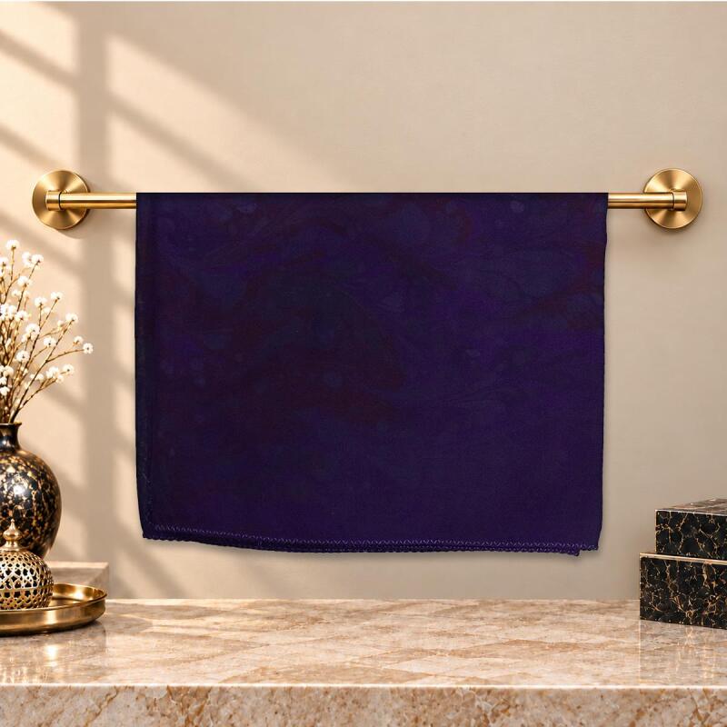 e38 EL İŞÇİLİĞİ KADIN RENKLİ EBRU FULAR 175*35 cm-6712 - 1