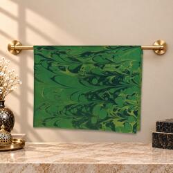 e38 EL İŞÇİLİĞİ KADIN RENKLİ EBRU FULAR 175*35 cm-6715 - e38