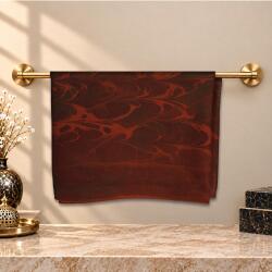 e38 EL İŞÇİLİĞİ KADIN RENKLİ EBRU FULAR 175*35 cm-6717 - e38