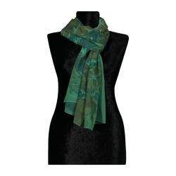 e38 EL İŞÇİLİĞİ KADIN RENKLİ EBRU ŞAL 175*70 cm -6729 - 2