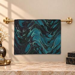 e38 EL İŞÇİLİĞİ KADIN RENKLİ EBRU ŞAL 175*70 cm -6731 - e38