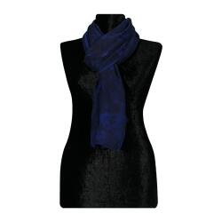 e38 EL İŞÇİLİĞİ KADIN RENKLİ EBRU ŞAL 175*70 cm -6732 - 2
