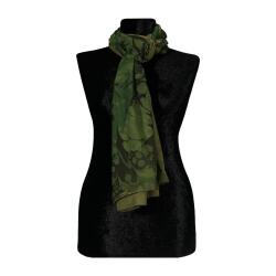 e38 EL İŞÇİLİĞİ KADIN RENKLİ EBRU ŞAL 175*70 cm -6737 - 2