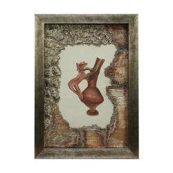 e38 EL İŞÇİLİĞİ KÜLT KABI - RİTON KUMAŞ BOYAMA TABLO 70*50 CM -6440 - 1
