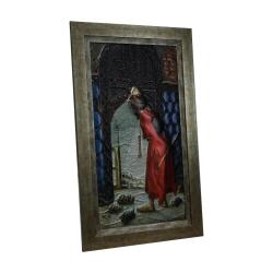e38 EL İŞÇİLİĞİ KAPLUMBAĞA TERBİYECİSİ ALİMİNYUM KABARTMA TABLO 48*72 CM - 6612 - 2