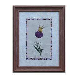 e38 EL İŞÇİLİĞİ LALE EBRU TABLO 42*54 CM - 6609 - e38
