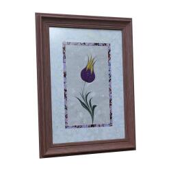 e38 EL İŞÇİLİĞİ LALE EBRU TABLO 42*54 CM - 6609 - 2