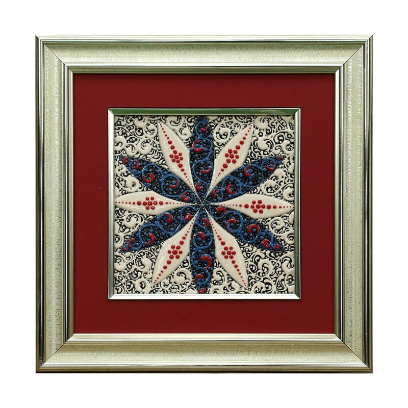 e38 HANDCRAFTED CERAMIC PAINTING 34*34 CM - 6271 - 1