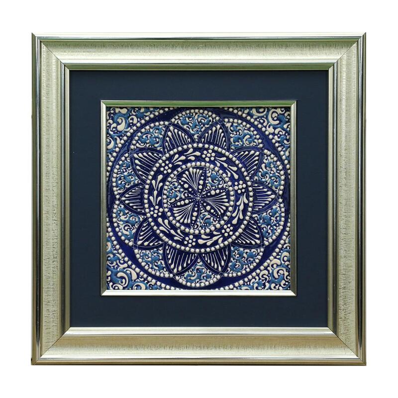 e38 HANDCRAFTED CERAMIC PAINTING 34*34 CM - 6276 - 1