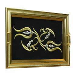 e38 صينية على شكل مراش مصنوعة يدوياً 40*51 سم - 6286 - 2