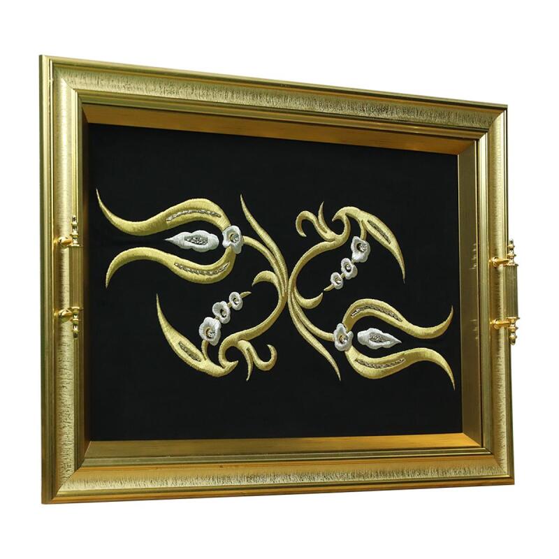 e38 صينية على شكل مراش مصنوعة يدوياً 40*51 سم - 6286 - 2