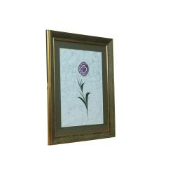 طاولة رخامية من ورق البرسيم مصنوعة يدويًا e38، 50×43 سم - 6231 - 2